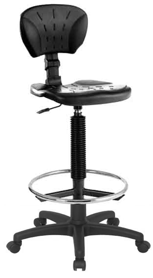 Стілець лабораторний LK Special Ring п/у (ролик, стопор)